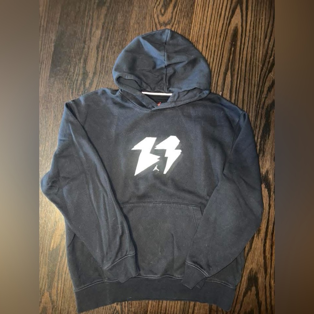Jordan Black Hoodie with White Graphic